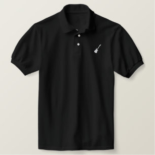 Embroidered Electric Guitar Polo