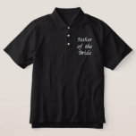 Embroidered Father Of The Bride Embroidered Polo Shirt at Zazzle