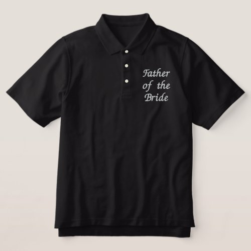 Embroidered Father of the Bride Embroidered Polo Shirt