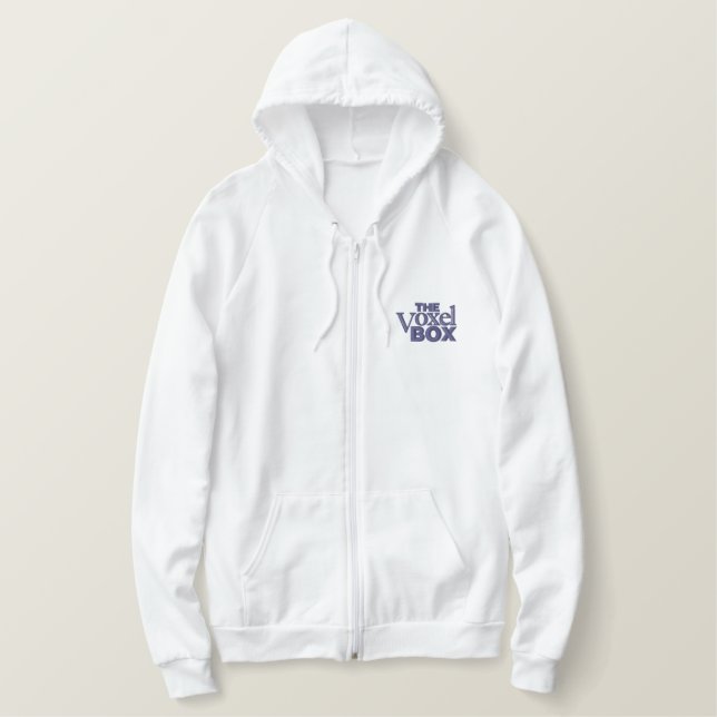 Embroidered Fleece Hoodie (Design Front)