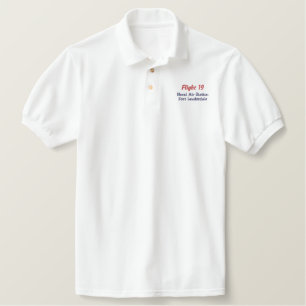 EMBROIDERED Flight 19 Polo Shirt