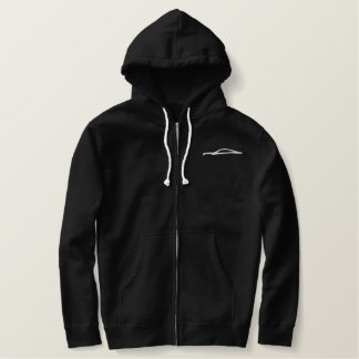 Embroidered G37 silhouette hoodie