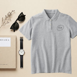 Embroidered Gray Sports T-Shirt with Customized 