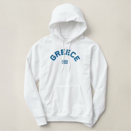 Embroidered Greece pullover hoodie _ ΕΛΛΑΣ
