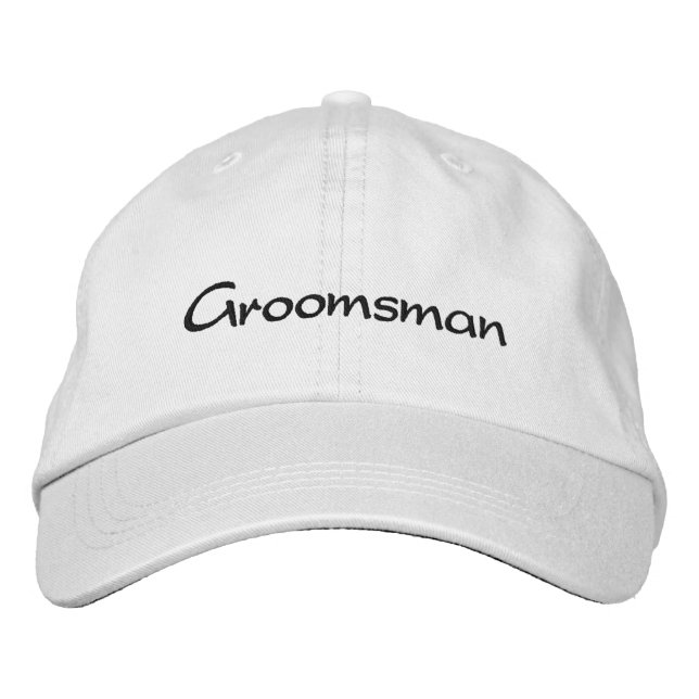 EMBROIDERED GROOM WEDDING CAP (Front)