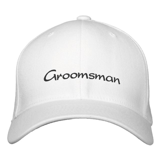 EMBROIDERED GROOM WEDDING CAP (Front)