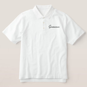 Embroidered Groomsman Wedding Apparel Polo Shirt