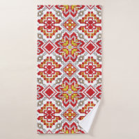 Embroidered handmade cross-stitch ethnic Ukraine p