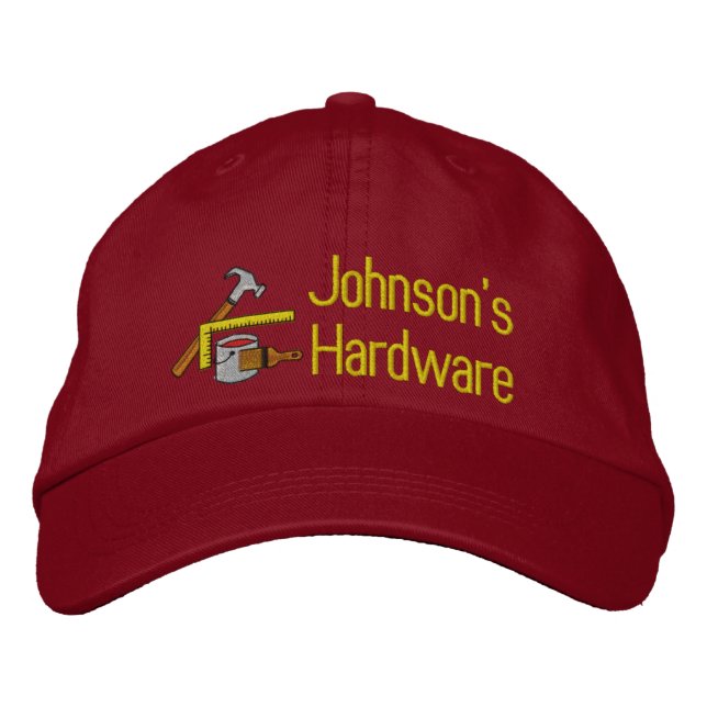 Embroidered Hardware Embroidered Baseball Cap (Front)