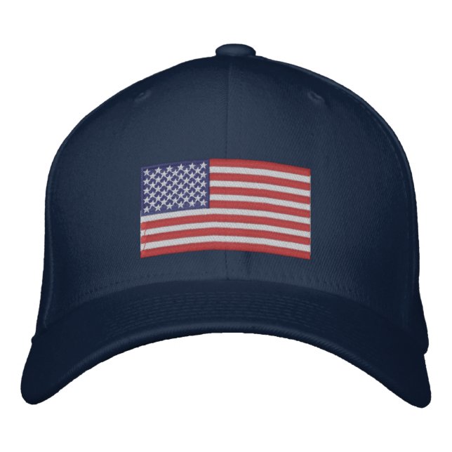 Embroidered Hat American Flag (Front)