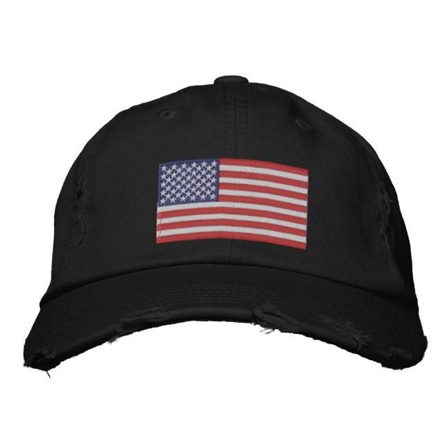Embroidered Hat American Flag (Front)