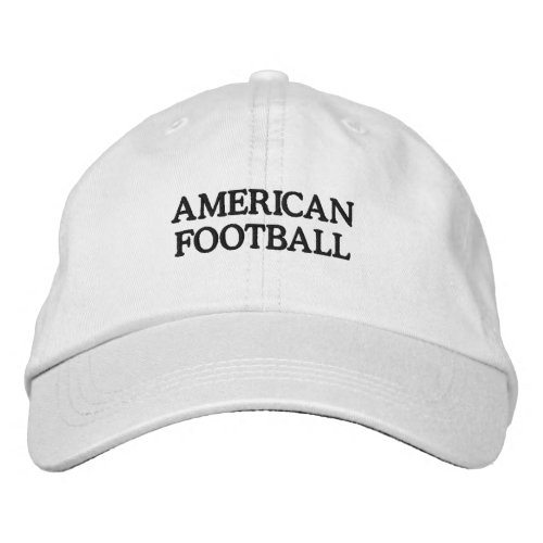 Embroidered hat American football