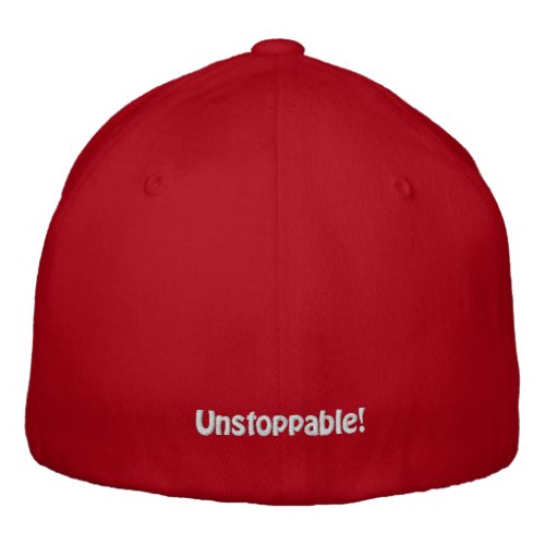 Embroidered Hat _ On the Move Unstoppable Wht