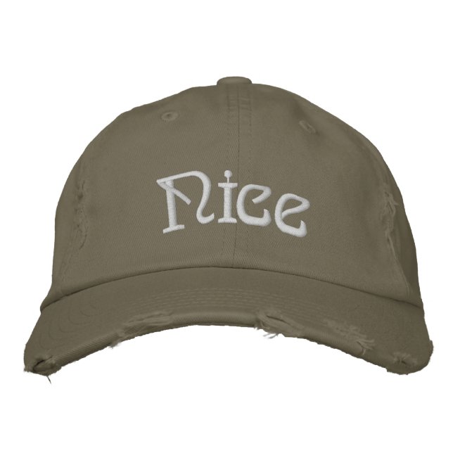 Embroidered Hat - Personalized Christmas Nice (Front)
