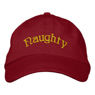 Embroidered Hat - Personalized Naughty Christmas