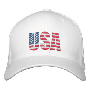 Embroidered Hat USA