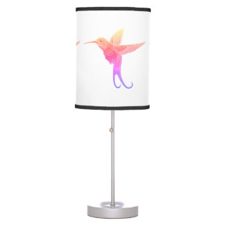 Embroidered Hummingbird Table Lamp