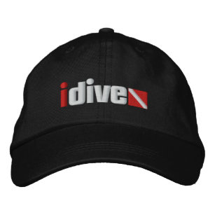 Embroidered idive Adjustable Hat
