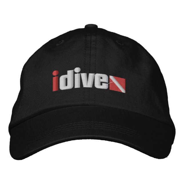 Embroidered idive Adjustable Hat (Front)