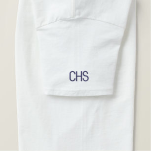 Embroidered Initials School Colors Sports Team Emb T-Shirt