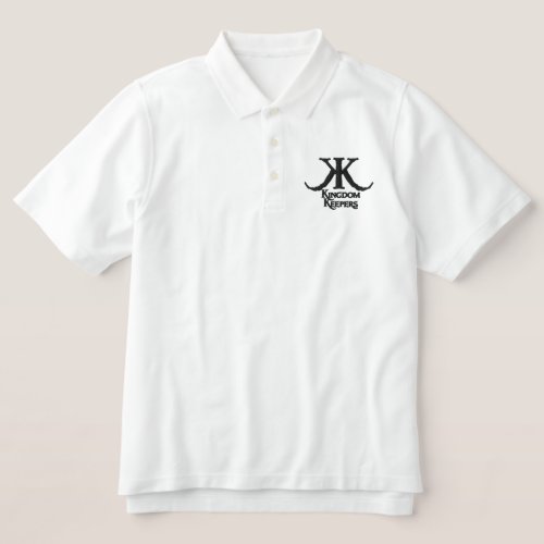 Embroidered Kingdom Keepers Polo_Black Logo Embroidered Polo Shirt