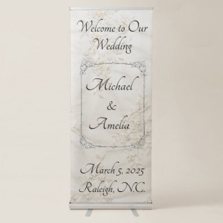 Embroidered Lace Wedding Banner