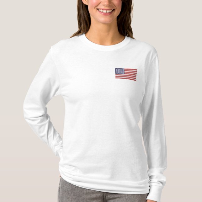 Embroidered Long Sleeve T-Shirt (Front)
