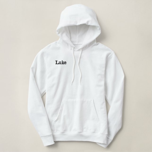Embroidered Luke Name, Hoodie (Design Front)