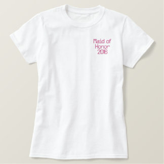 Embroidered Maid of Honor Dated Wedding Polo
