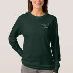 Embroidered Maid of Honor Dated Wedding Polo<br><div class="desc"></div>