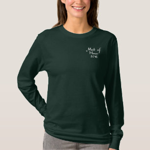 Embroidered Maid of Honor Dated Wedding Polo
