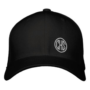 Embroidered Monogram INITIALS School Colors Preppy Baseball Cap