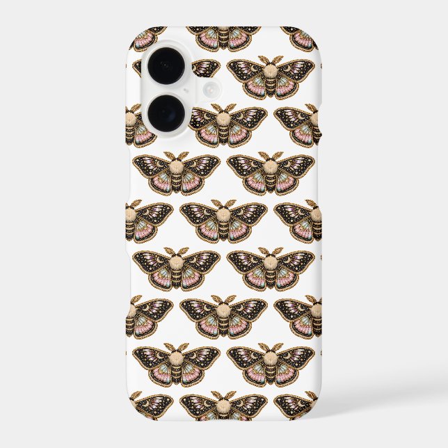 Embroidered Moth Iphone Case (Back)