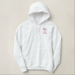 Embroidered Mother of the Bride Wedding Apparel Hoodie<br><div class="desc">Mother of the Bride Wedding Party embroidered Hoddie.  Change to Mother of the Groom or any other text that works for your needs.</div>