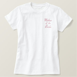 Embroidered Mother of the Bride Wedding Apparel Shirt