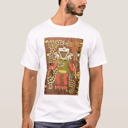 Embroidered mythological figure Paracas Necropoli T_Shirt