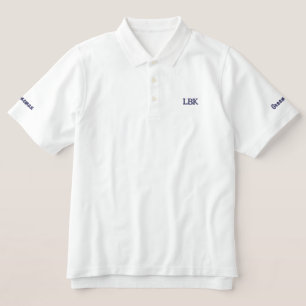 Embroidered Navy Blue Groom Groomsmen Bachelor Polo Shirt