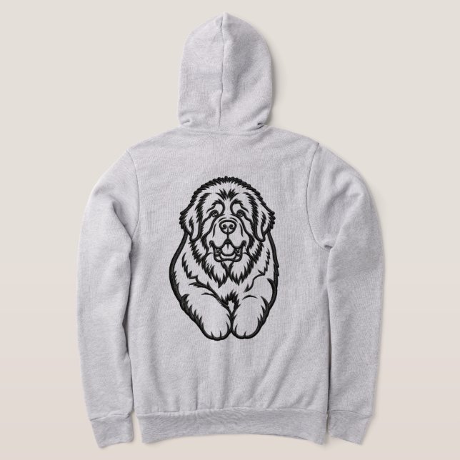 Embroidered Newfoundland Emblem Hoodie (Laydown Back)