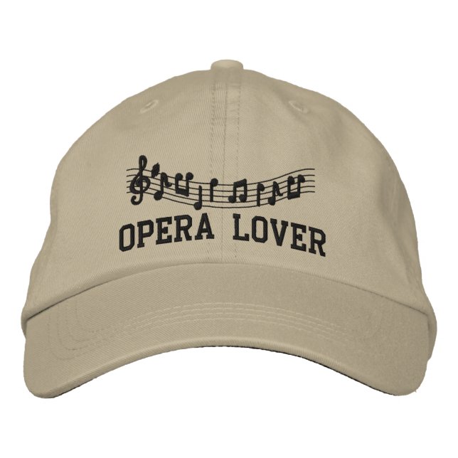 Embroidered Opera Lover Hat (Front)