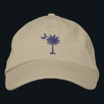 Embroidered Palmetto & Crescent Cap (SC Flag)<br><div class="desc">Embroidered Palmetto & Crescent Cap</div>