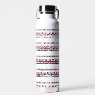 Embroidered Pattern Stainless Steel Bottle