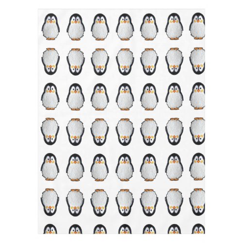 Embroidered penguin _ Cross stitch animal by Calli Tablecloth
