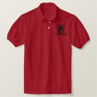 Embroidered Photography Polo Shirt