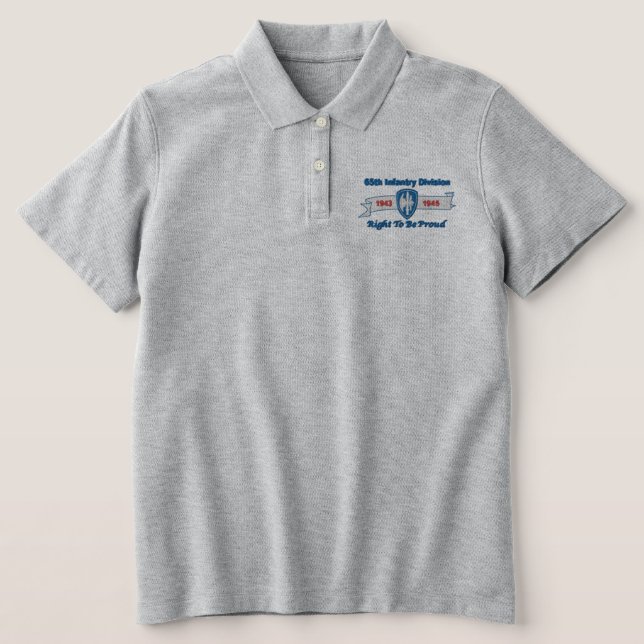 Embroidered Polo Shirt with Blue letters (Design Front)