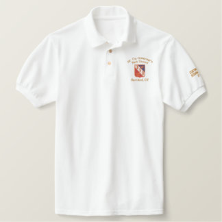 Embroidered Polo White