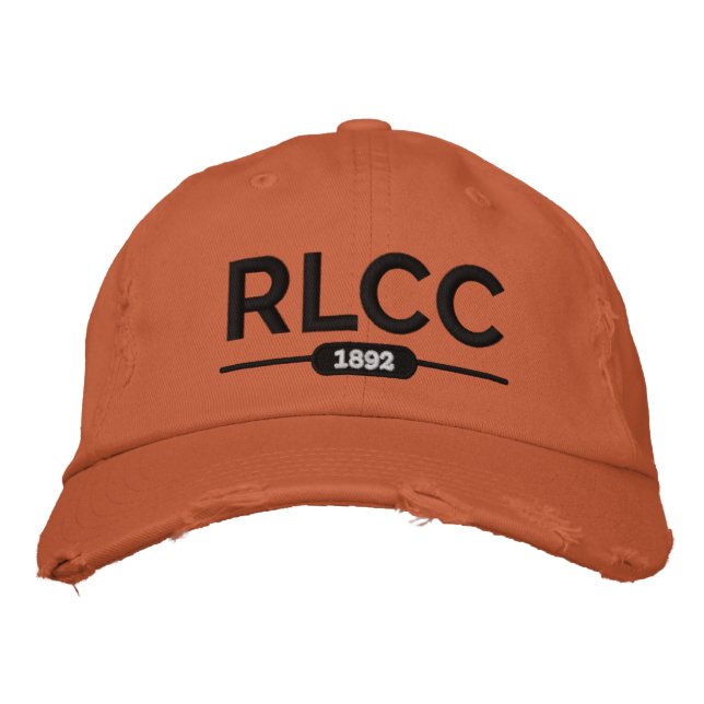 Embroidered RLCC "Distressed" Baseball Cap (Front)