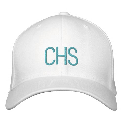 Embroidered School Initials Color Sports Team Embroidered Baseball Cap