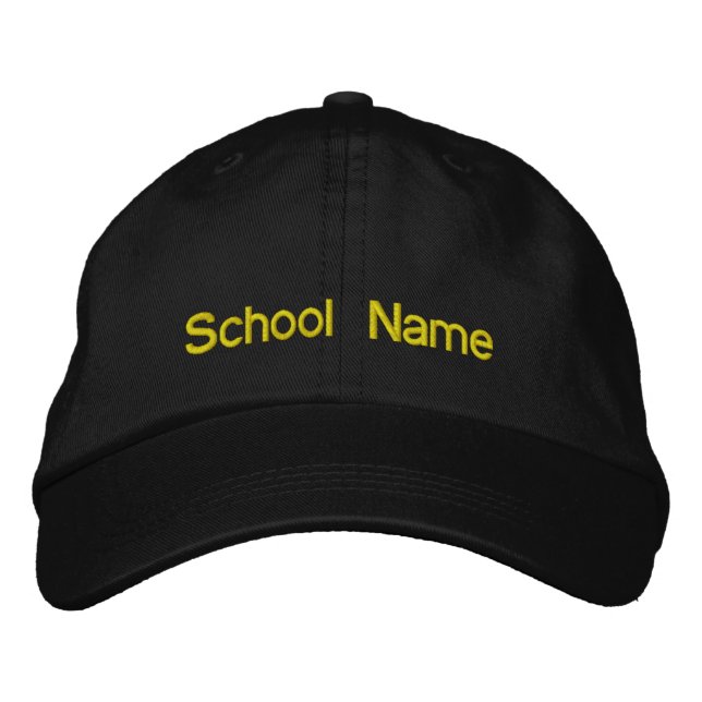 Embroidered School Spirit Cap (Front)