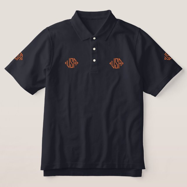 Embroidered Shirt Men's Polo (Design Front)