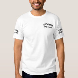 Embroidered Shirt  NAVIGATOR  AND NAME